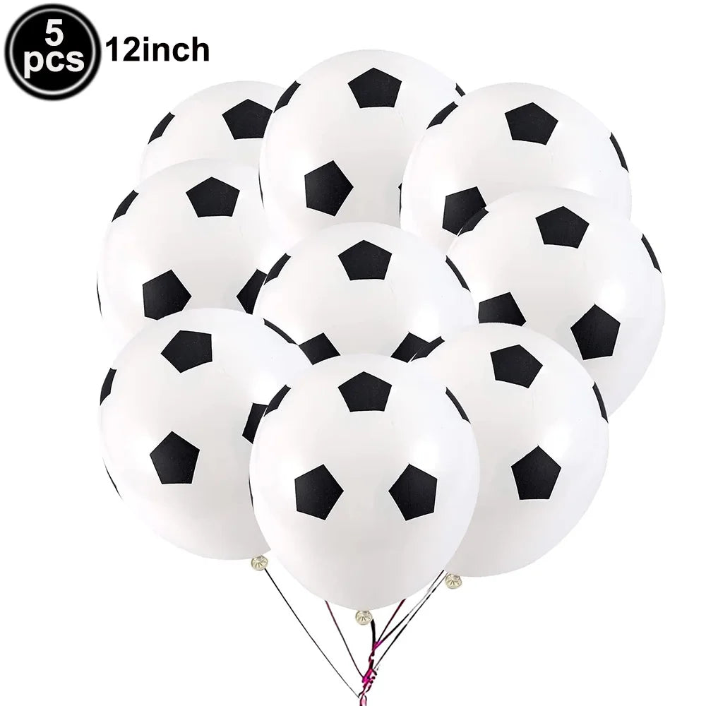 32" Soccer Football Foil Balloons Set – Birthday Party Decor Party Foil Balloons Babs Olive As pictures show