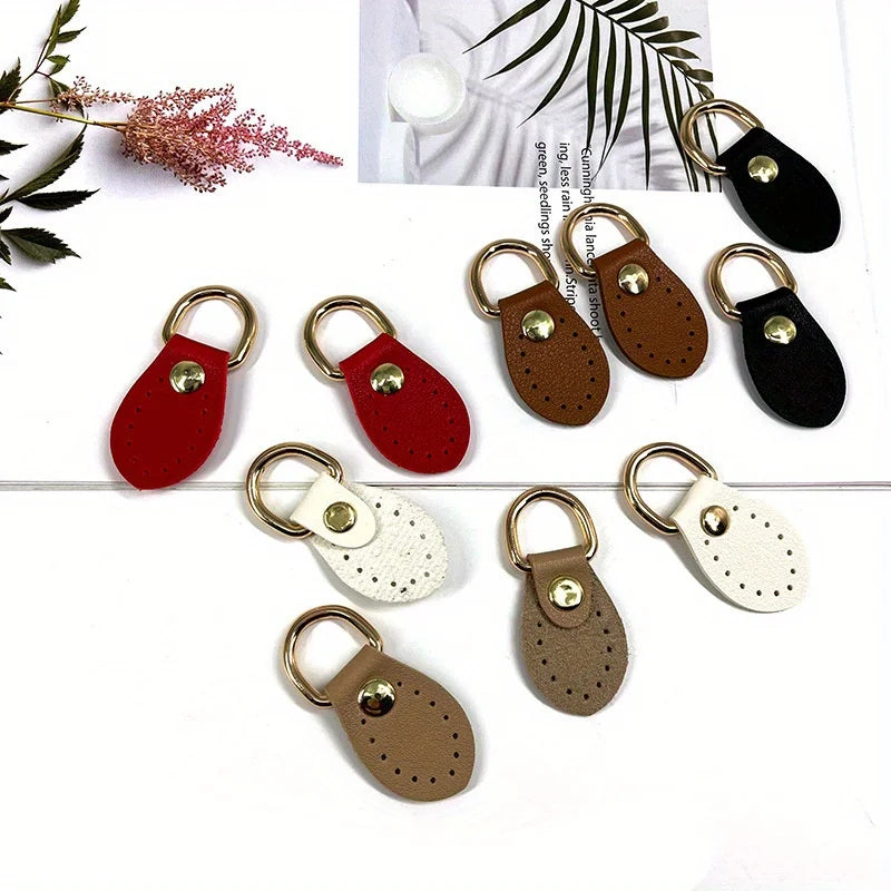 2PCS Leather D-Ring Buckle DIY Bag Strap Accessories | Multi-Color Leather Bag Hardware Babs