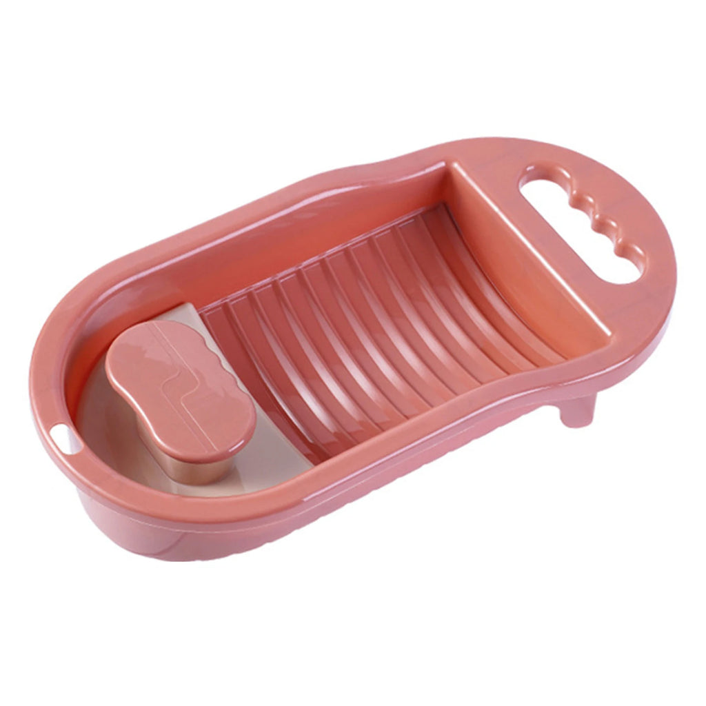 Mini Laundry Scrub Board – Portable Hand Wash Washboard Laundry Scrub Board Babs Pink