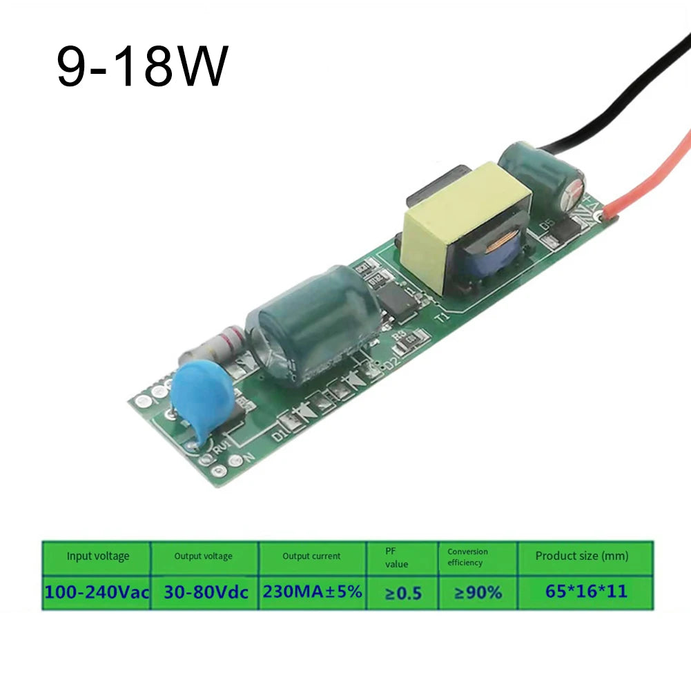 LED Driver Power Supply for Bulb, Aquarium & Track Lights LED Driver Power Supply Babs 9-18W 230MA