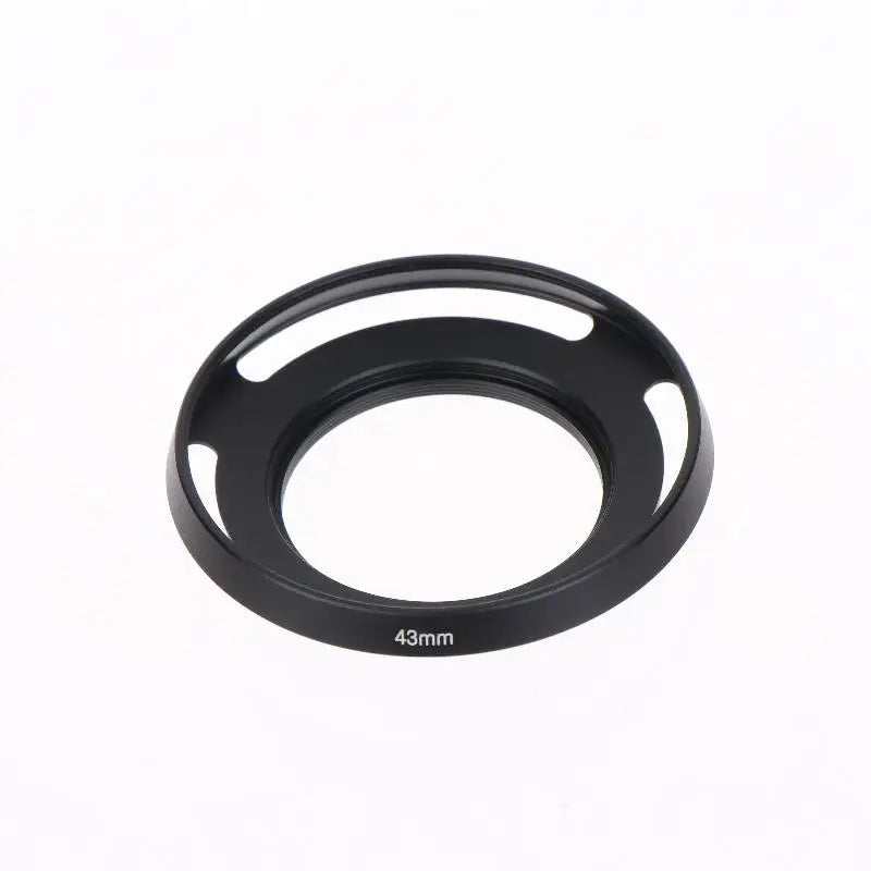 Metal Ultra-Thin Hollow Wide-Angle Lens Hood 37–67mm Universal Camera Lens Hood Babs 43mm
