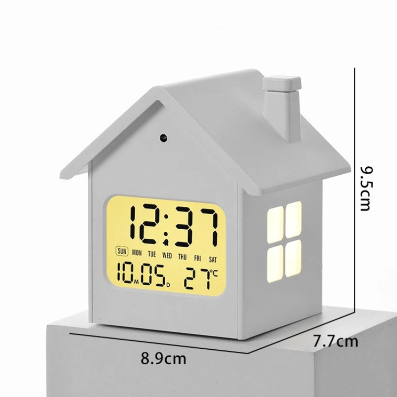 Creative Digital Alarm Clock – Kids' Bedside House Table Clock Digital Alarm Clock Babs