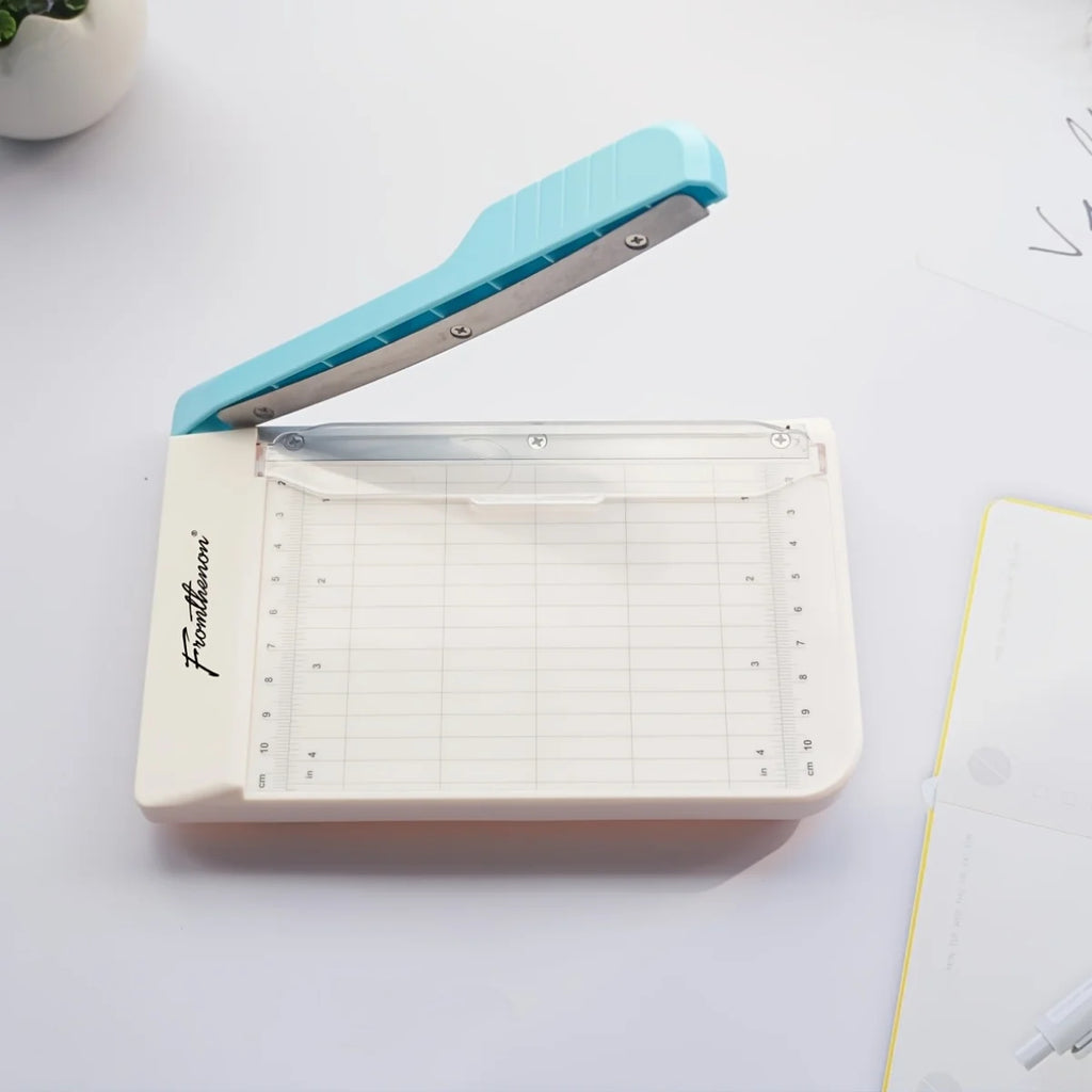 Mini Paper Trimmer – Portable Photo Cutter with Grid Ruler Paper Trimmer Babs