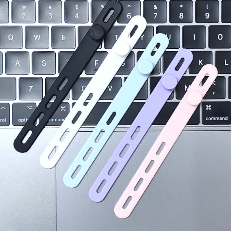 10pcs Reusable Silicone Cable Ties – Adjustable Cord Organizer Cable Organizer Ties Babs