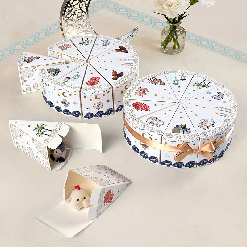 10-Pc Ramadan Countdown Calendar Cake Gift Boxes – Eid 2026 Holiday Gift Boxes Babs