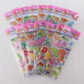 10 Sheets 3D Bubble Stickers Cartoon Animals & Cars Kids Party Kids Craft Stickers Babs Cartoon Dino