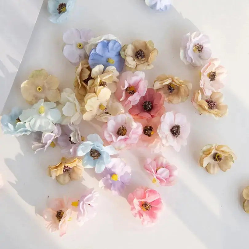 50/100Pcs Artificial Silk Daisy Flowers – UV Protected Wedding Décor Artificial Silk Flowers Babs