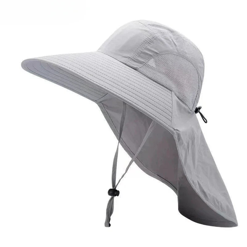 Waterproof Wide Brim Fisherman Sun Hat – UV Outdoor Protection Wide Brim Sun Hat Babs Grey-1PC
