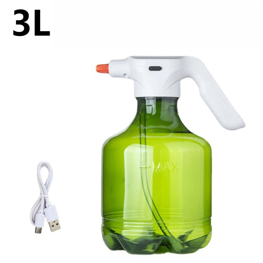 Electric Fine Mist Spray Bottle – One-Click 300ml Sprayer Electric Spray Bottle Babs green