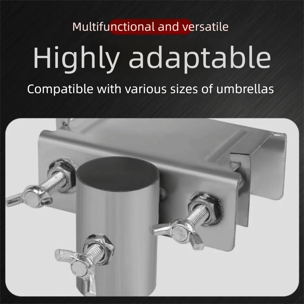 Adjustable Patio Umbrella Clamp Bracket – Rust-Proof & Waterproof Umbrella Clamp Bracket Babs