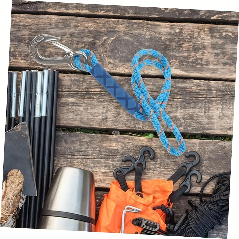 Heavy Duty Nylon Hammock Sling Strap with Metal Hook – Outdoor Hammock Hanging Strap Babs