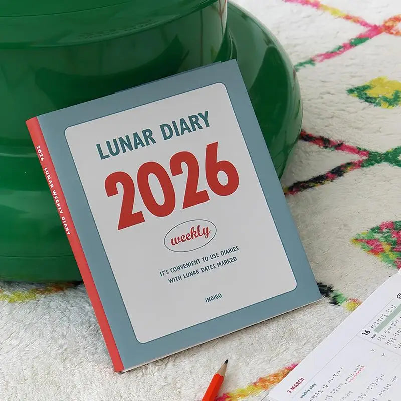 2026 Retro Minimalist Planner – Daily Schedule & Study Journal Planner Notebook Babs