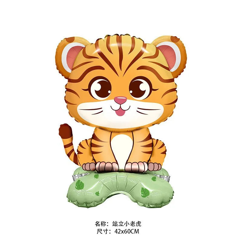 Jungle Safari Animal Party Supplies – Zoo Theme Birthday Decor Party Supplies Set Babs Blue