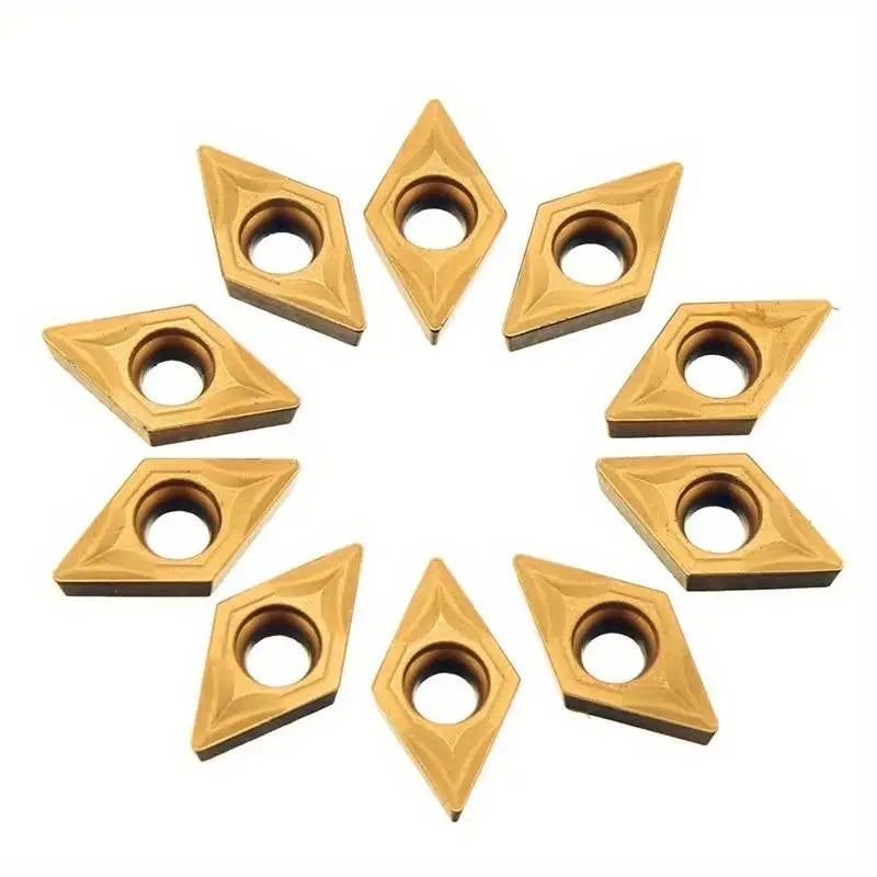 10Pcs DCMT070204 YBC251 Carbide Inserts – CNC Turning Tool Carbide Turning Insert Babs