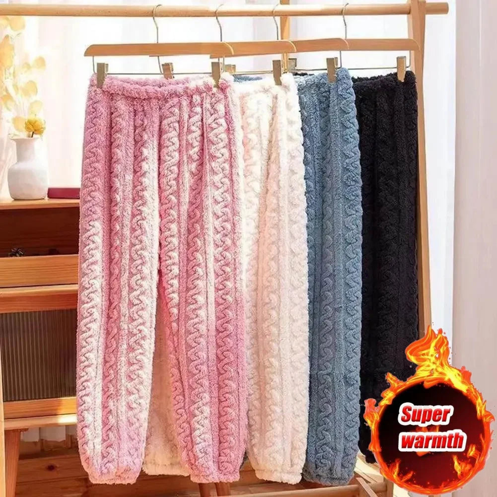 Women's Thermal Velvet Pajama Pants – Warm Winter Lounge Thermal Pajama Pants Babs