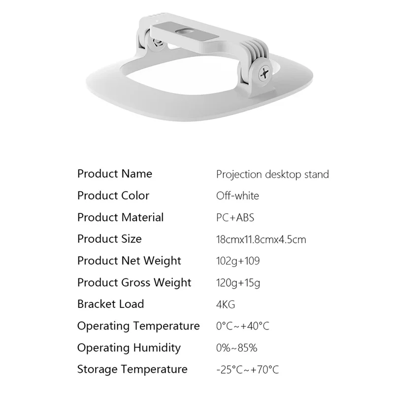 Portable Projector Stand – ±15° Angle Adjustment, 4KG Support Projector Stand Babs