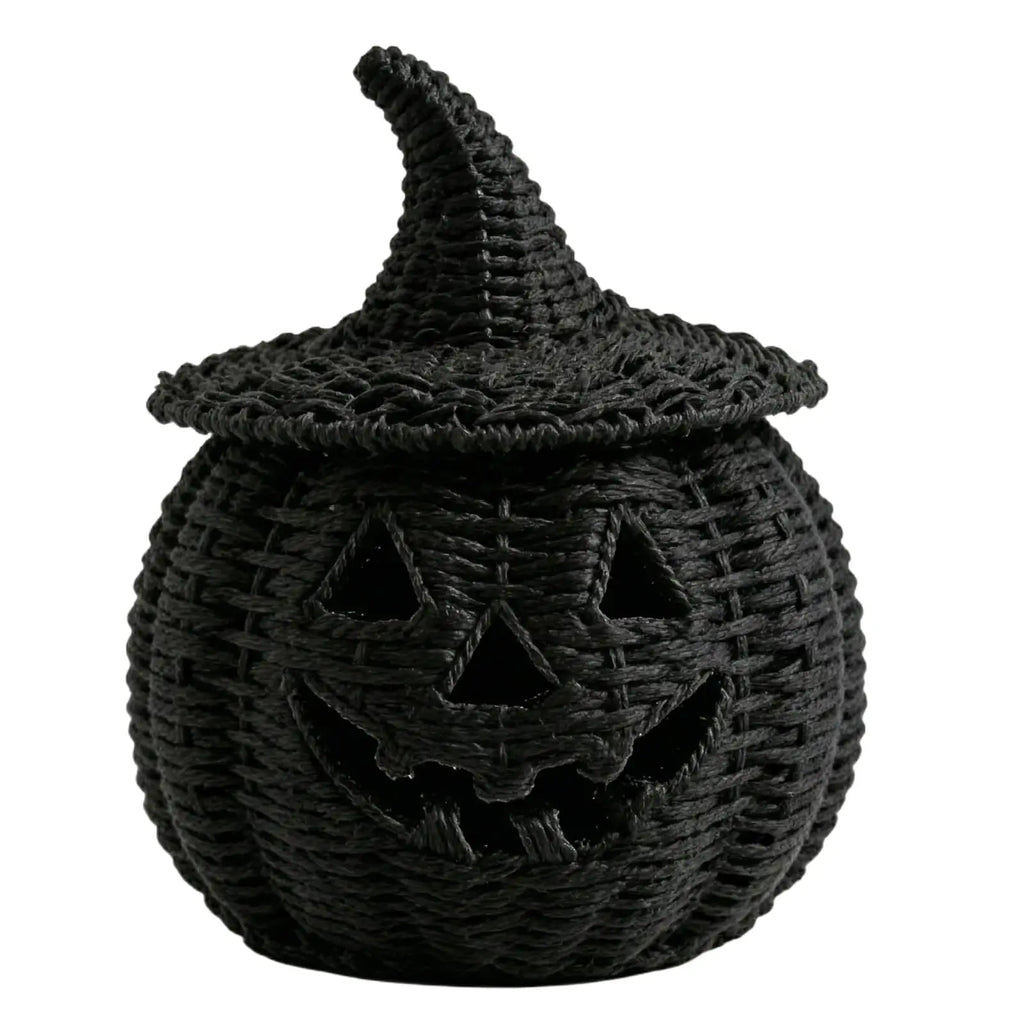 Wicker Pumpkin Lantern Witch Hat Storage Box Halloween Decor Halloween Décor Ornament Babs