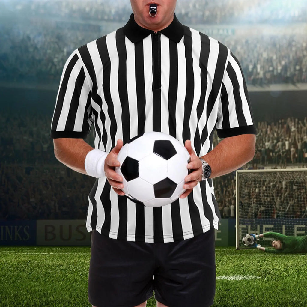 Referee Shirt | Moisture-Wicking Collared Sports Jersey Sports Referee Shirt Babs
