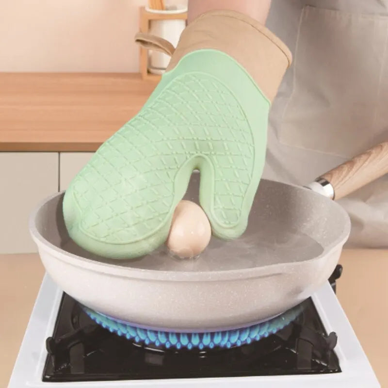 Silicone Oven Glove – Anti-Slip, Heat Resistant Kitchen Mitt Silicone Oven Mitt Babs