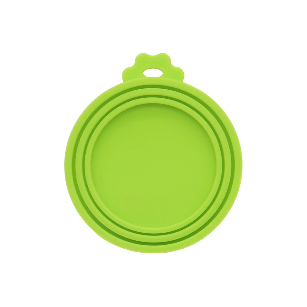 3-in-1 Silicone Pet Can Cover – BPA Free Leakproof Lid for Dogs & Cats Pet Can Cover Babs green 1pc