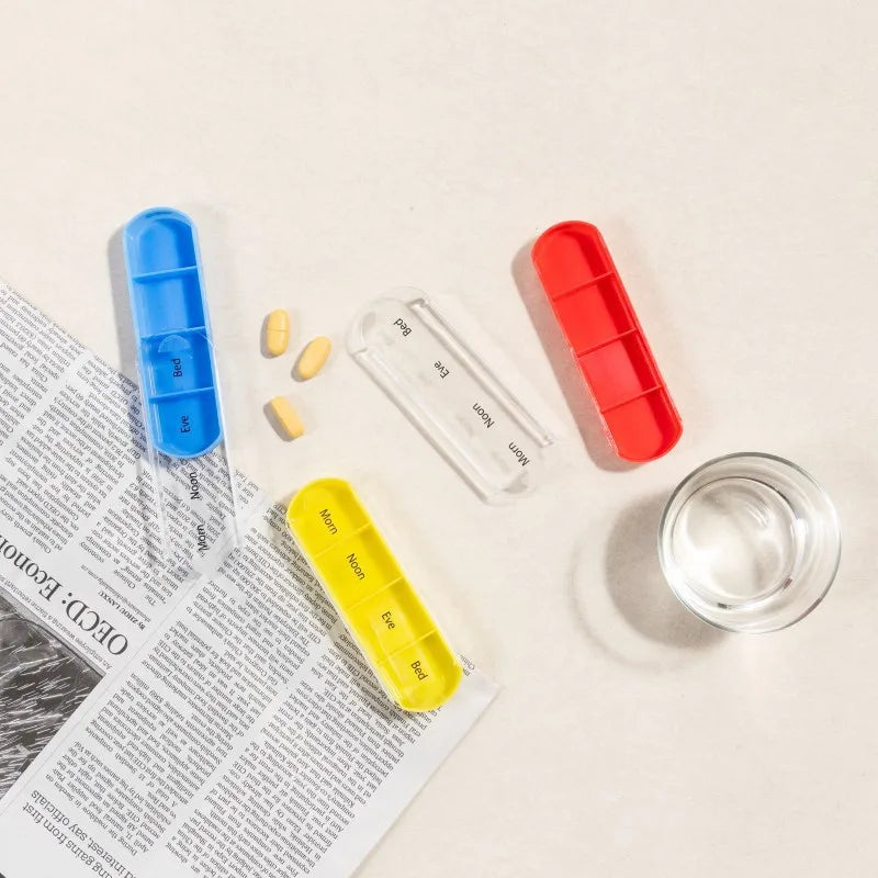 7-Day Detachable Pill Organizer – 28 Compartments, Portable Weekly Pill Organizer Babs