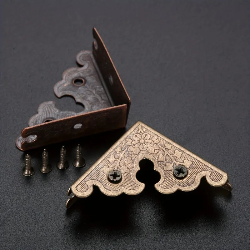 34mm Iron Corner Guards for Wooden & Gift Boxes – 4-Sided Box Corner Protectors Babs