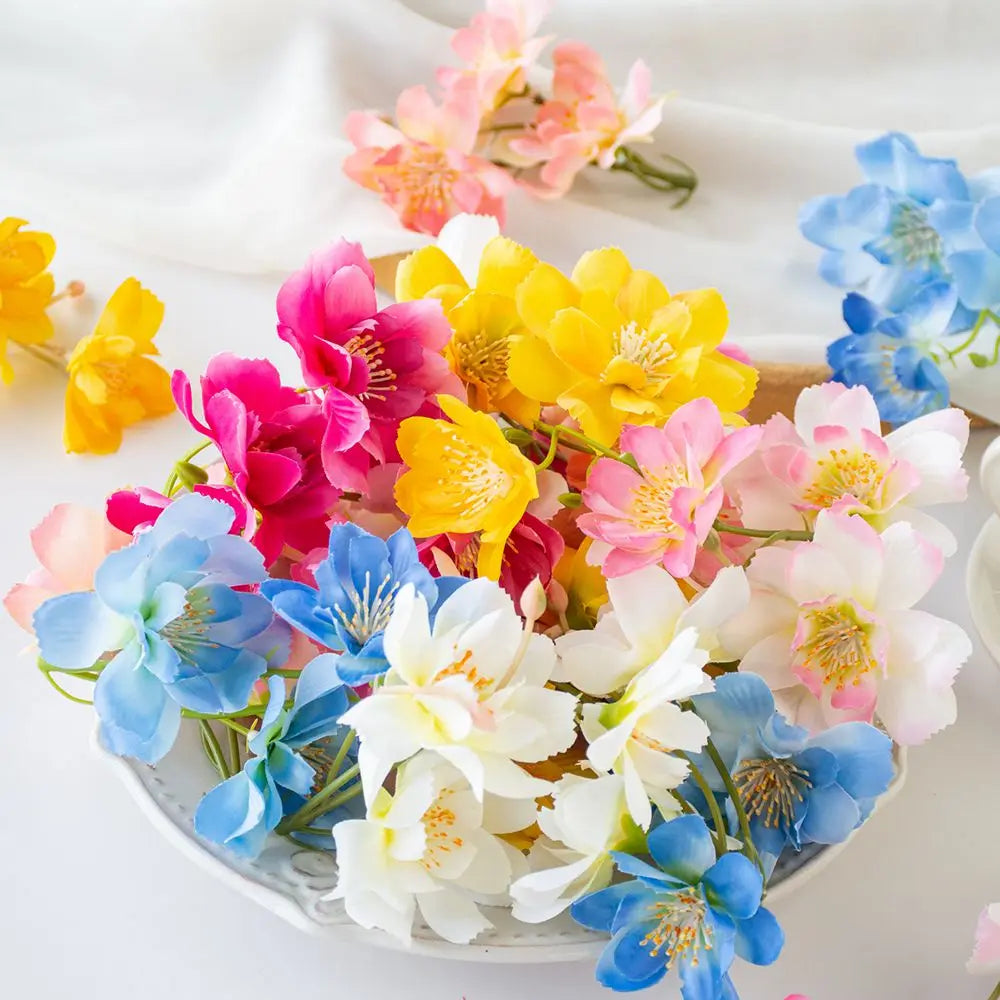 50/100Pcs Silk Artificial Jasmine Flowers – Wedding & Home Decor Artificial Flowers Babs