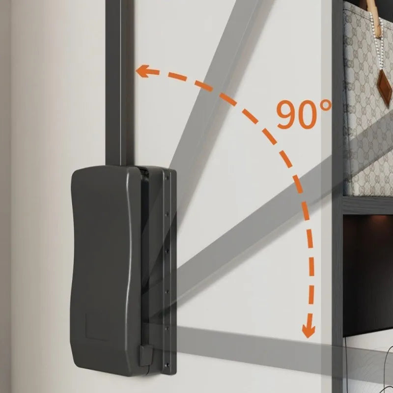Pull-Down Lift Hanger Rod – Aluminum Wardrobe Organizer Wardrobe Hanger Rod Babs