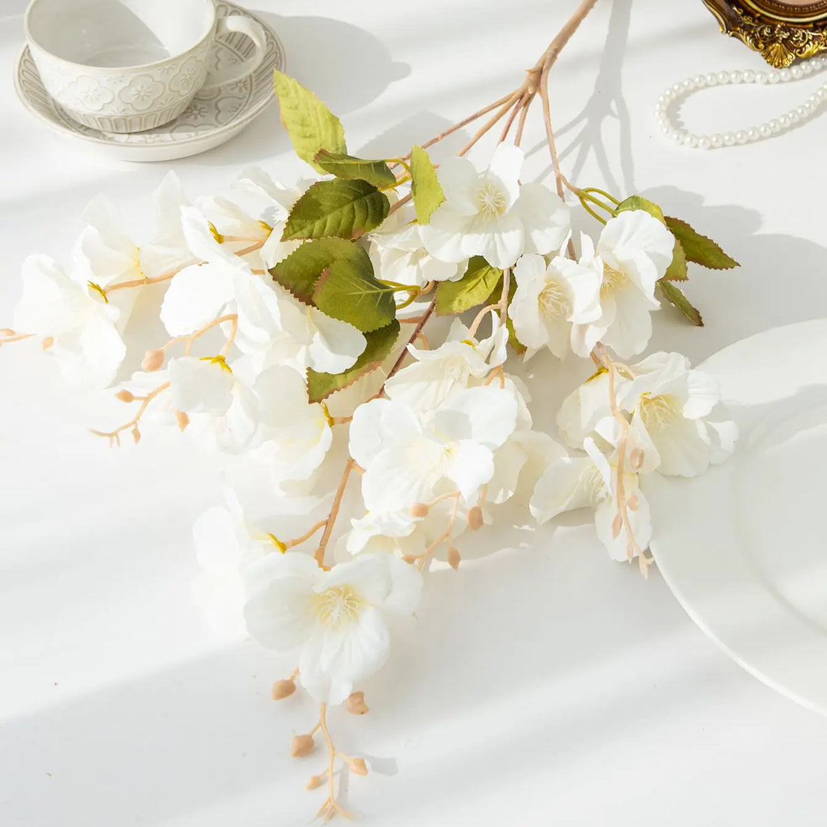 Artificial Silk Magnolia Bouquet – Wedding & Home Décor Artificial Flower Bouquet Babs