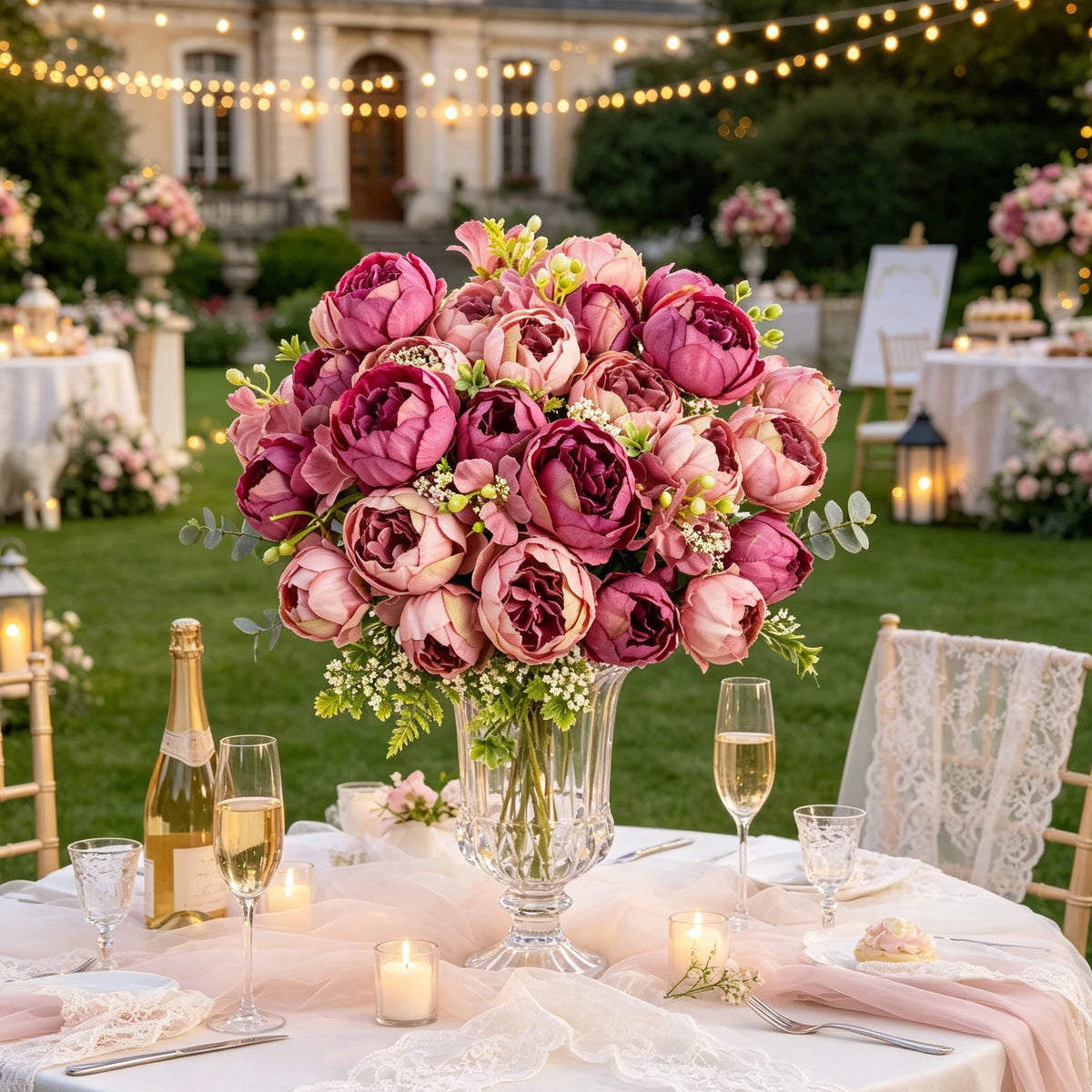 Artificial Silk Peony Flowers – Wedding Wreath & Bridal Bouquet Artificial Silk Flowers Babs