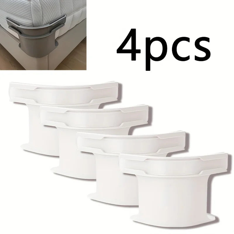 4-Pack Bed Sheet Corner Holders – All Mattress Sizes Bed Sheet Holders Babs WHITE