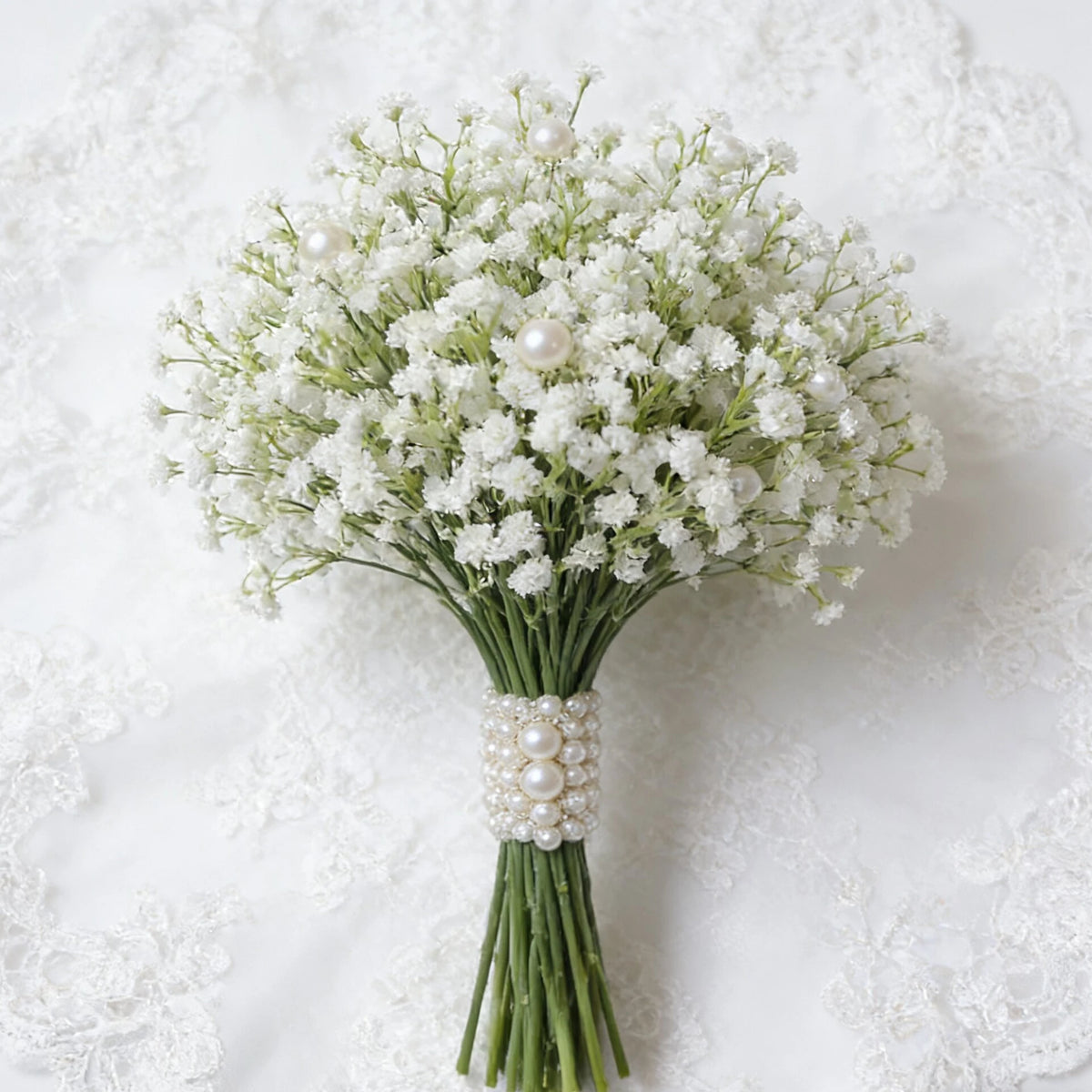 Artificial Gypsophila Bouquet – Fake Flowers for Wedding & Home Artificial Flower Bouquet Babs