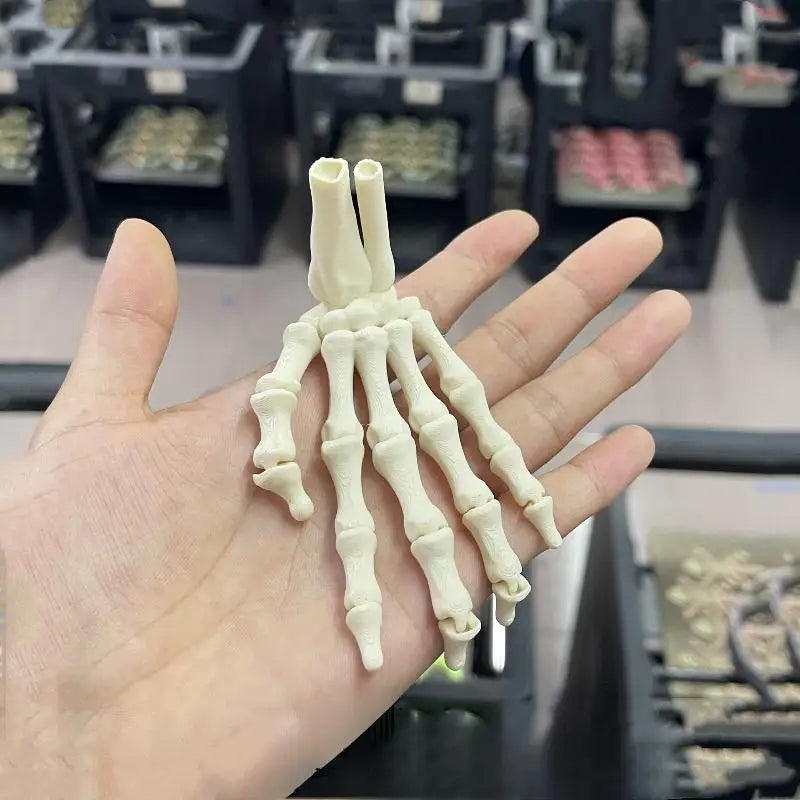 3D Printed Flexible Skeleton Hand Halloween Decoration Ornament Halloween Decoration Babs Left hand