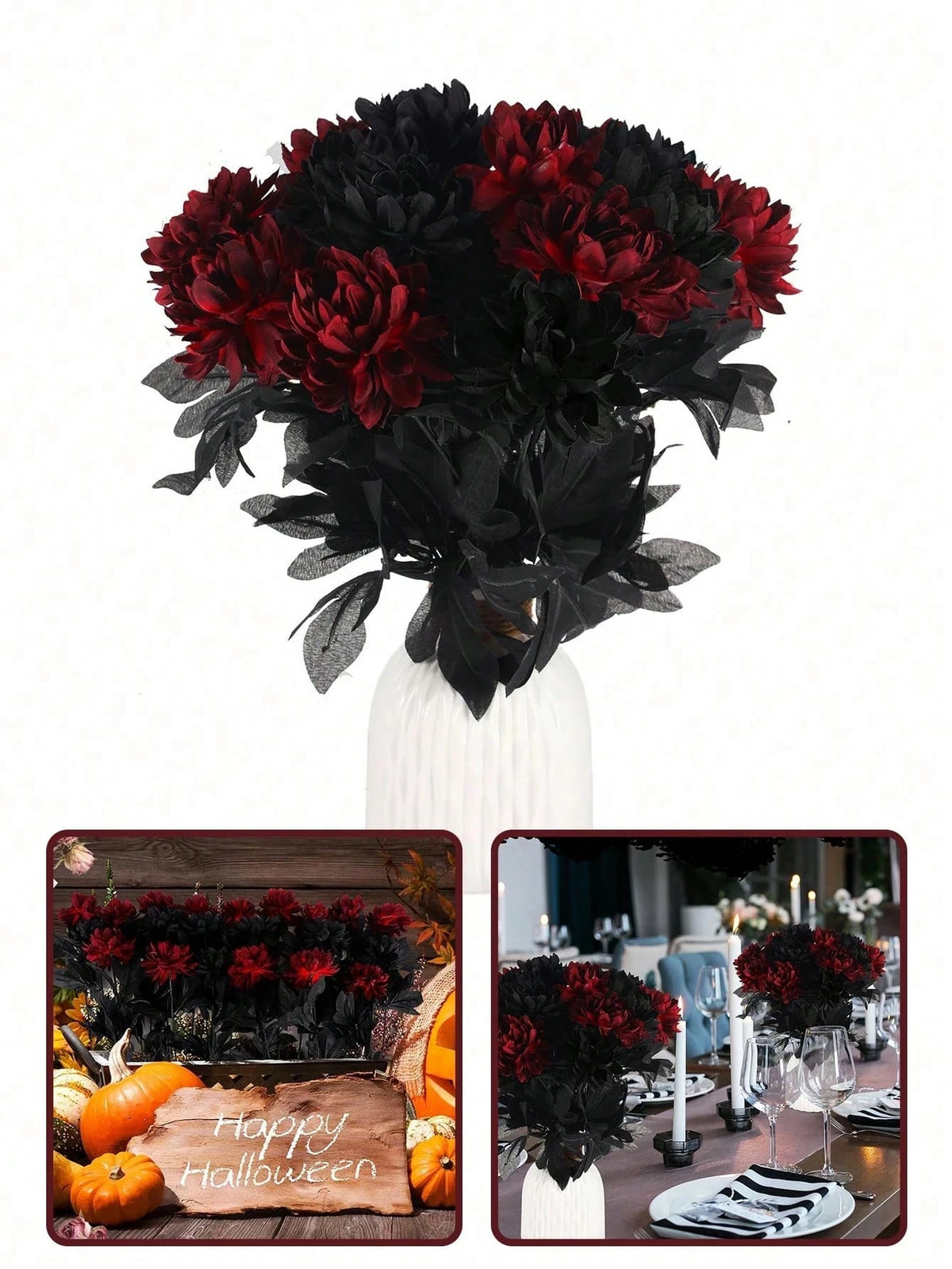 Lifelike Silk Dahlia Artificial Flower Bouquet – Wedding & Party Artificial Flower Bouquet Babs