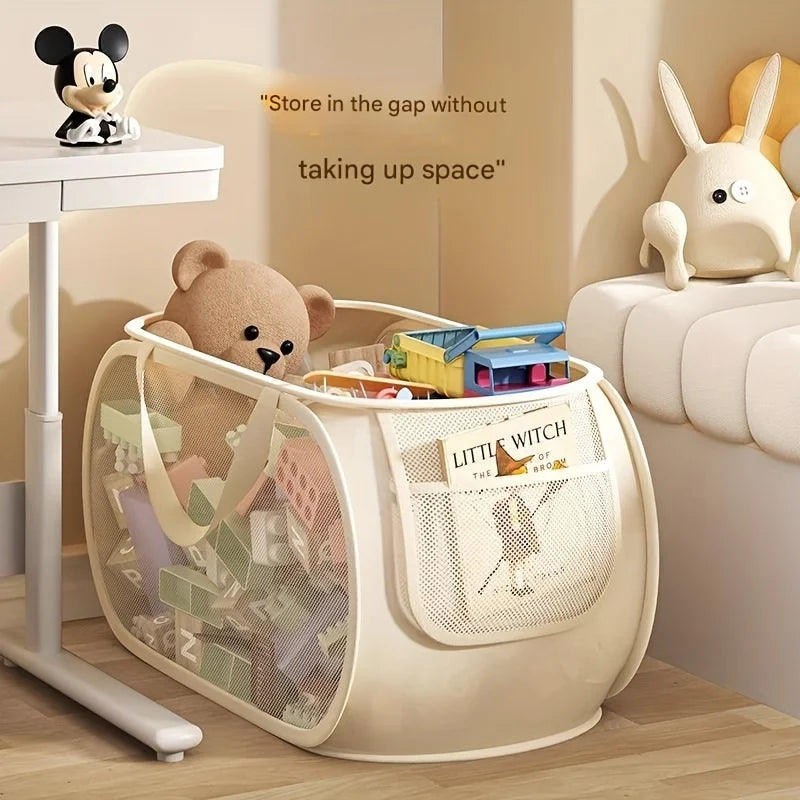 Large Capacity Toy Storage Basket with Divided Compartments Toy Storage Basket Babs