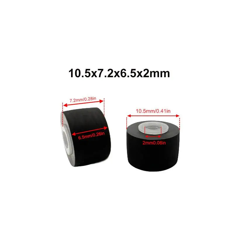2Pcs Rubber Pressure Roller for Cassette Player & Walkman Repair Cassette Player Parts Babs Default Title