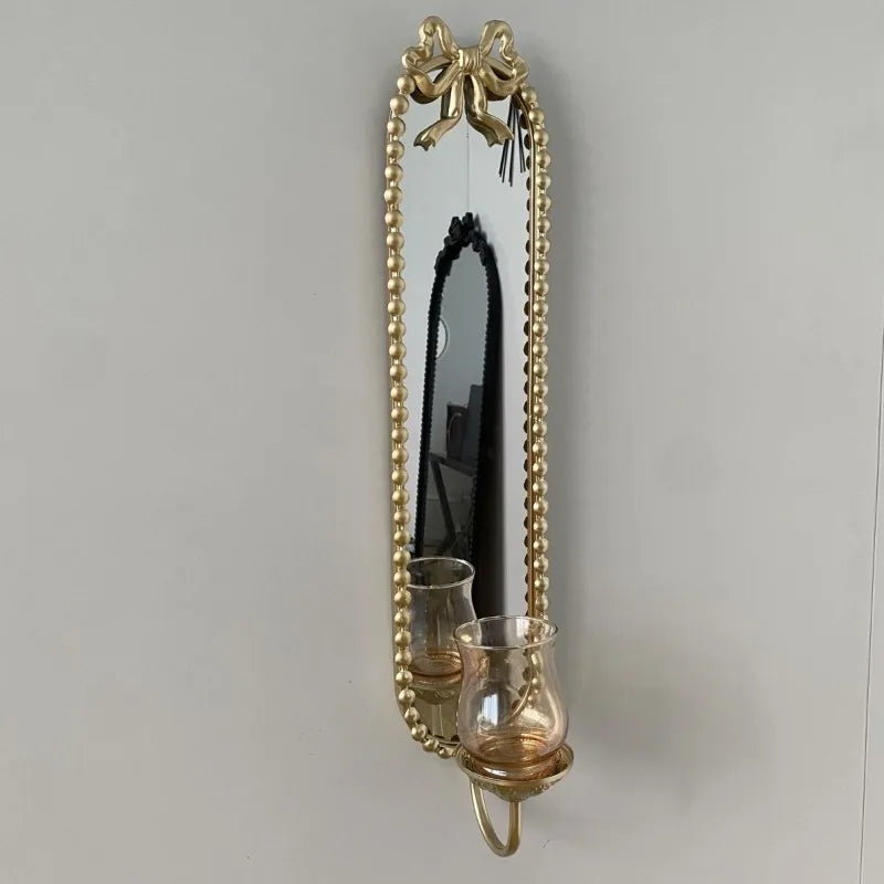 Vintage Gold Metal Wall Sconce Candle Holder – Wrought Iron Wall Sconce Candle Holder Babs