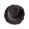 Kids Western Cowboy Hat – Adjustable Chin Strap, Boys & Girls Kids Costume Hat Babs Black One Size