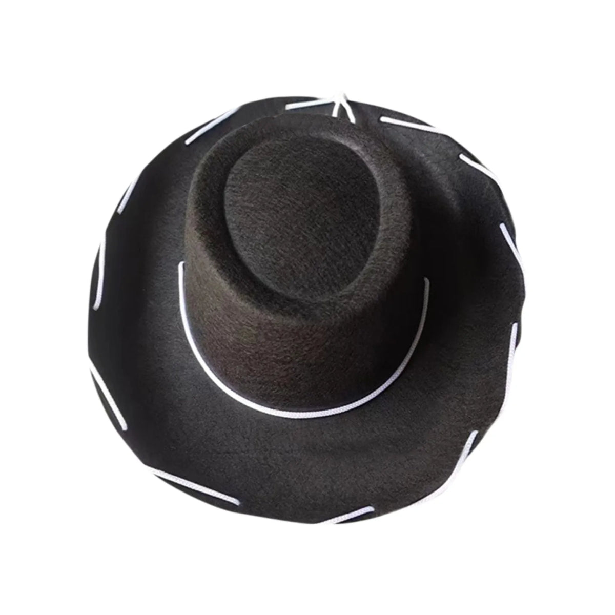 Kids Western Cowboy Hat – Adjustable Chin Strap, Boys & Girls Kids Costume Hat Babs Black One Size