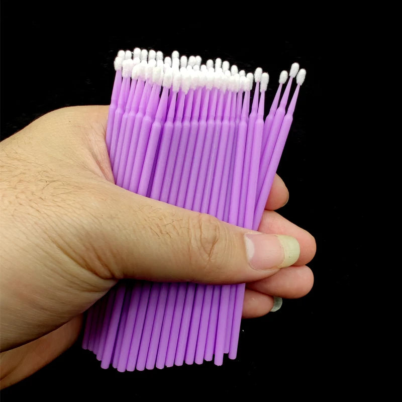 100Pcs Car Touch Up Paint Micro Brush Applicator Sticks 1.5mm Micro Brush Applicators Babs