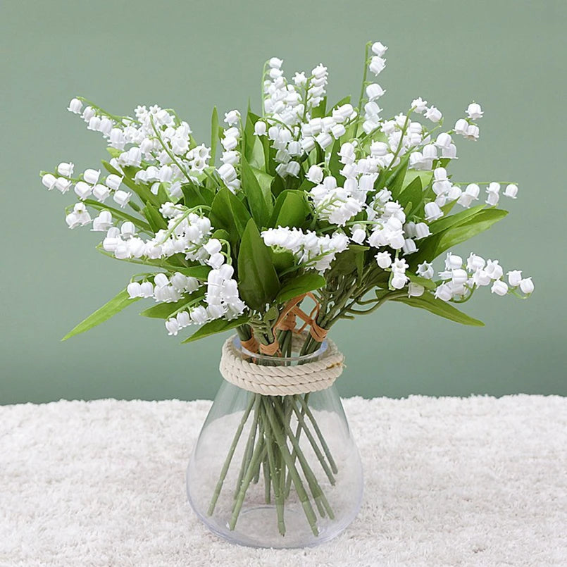 Artificial Bellflower Bouquet – Handmade Fake Flower Home Decor Artificial Flower Bouquet Babs