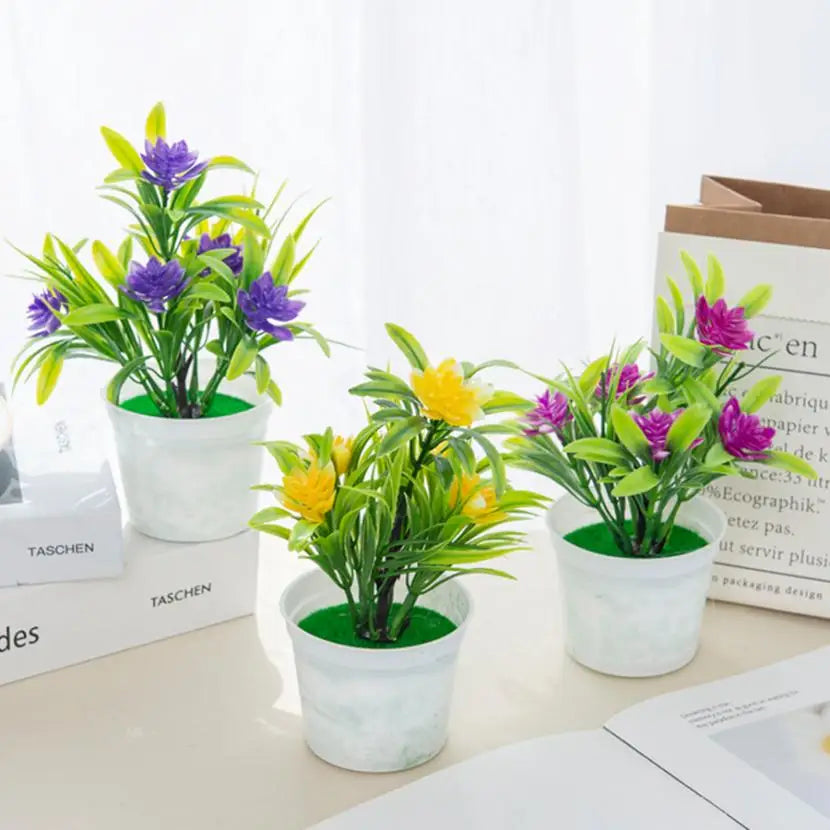 Artificial Flower Bonsai Mini Vase – Home Décor & Gift Artificial Flower Bonsai Babs