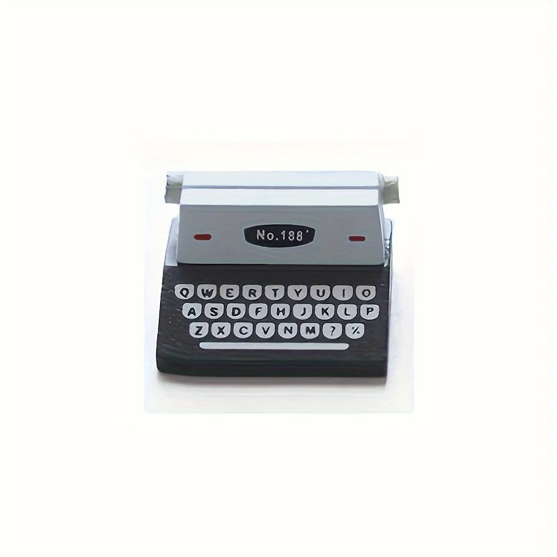 Retro Wooden Typewriter Message Clip | Desk & Home Decor Desktop Decor Clip Babs Black