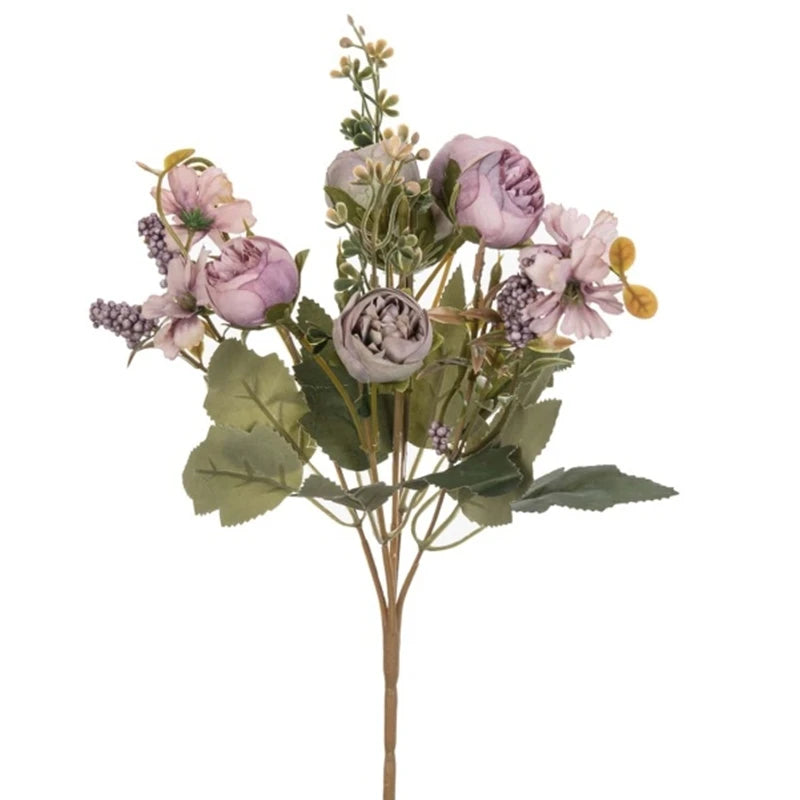 Silk Peony Artificial Flower Bouquet – Wedding & Home Décor Artificial Flower Bouquet Babs color 4 1 PC