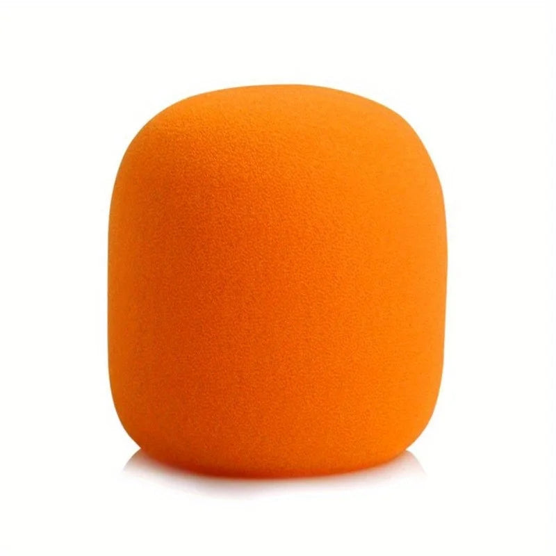 10-Pack Colorful Microphone Foam Windscreen Ball Type Covers Microphone Windscreen Babs Orange