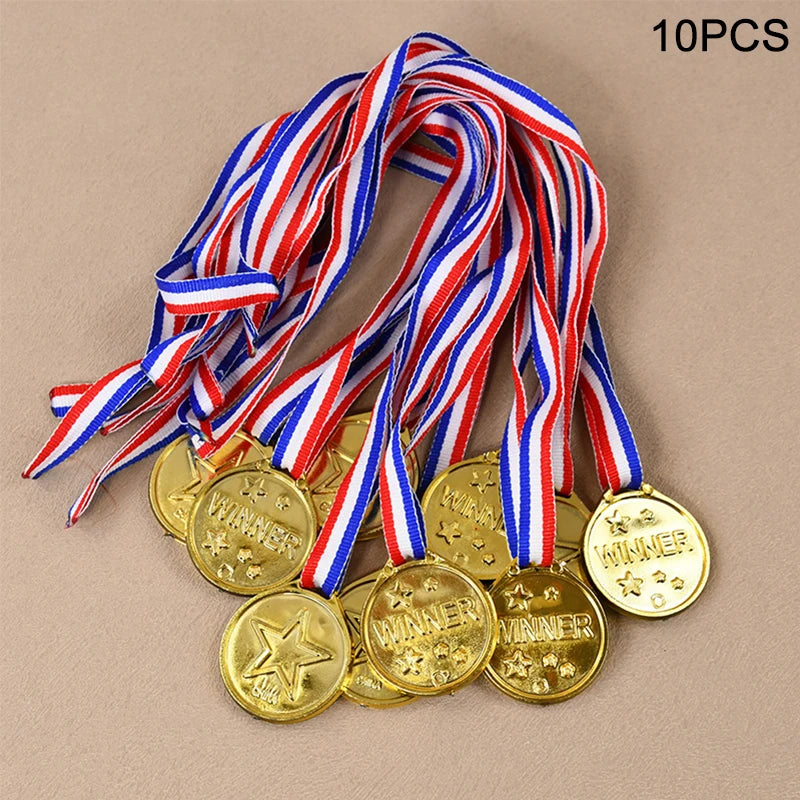 Soccer Party Favors – Bracelets, Keychains & Maze Toys for Kids Party Favor Set Babs 10Pcs Gold Medal