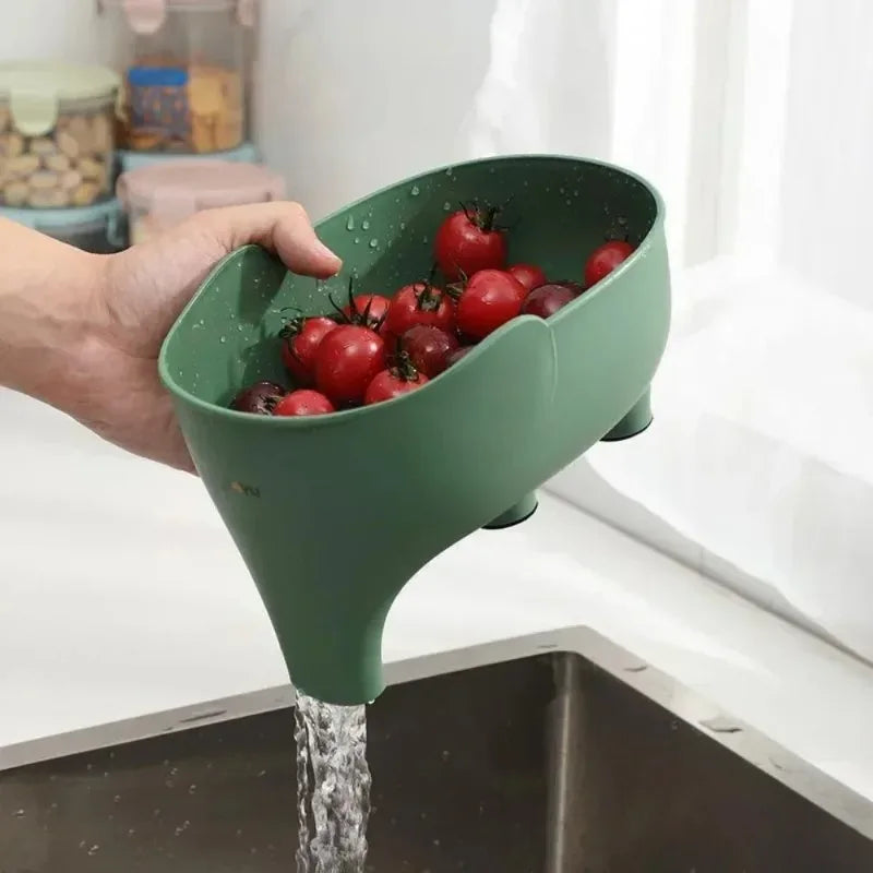 Elephant Sink Strainer Basket – Fruit & Vegetable Drainer Kitchen Drain Basket Babs