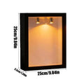 Wooden Mini Museum Display Shelf – DIY Illuminated Shadow Box Shadow Box Shelf Babs Black