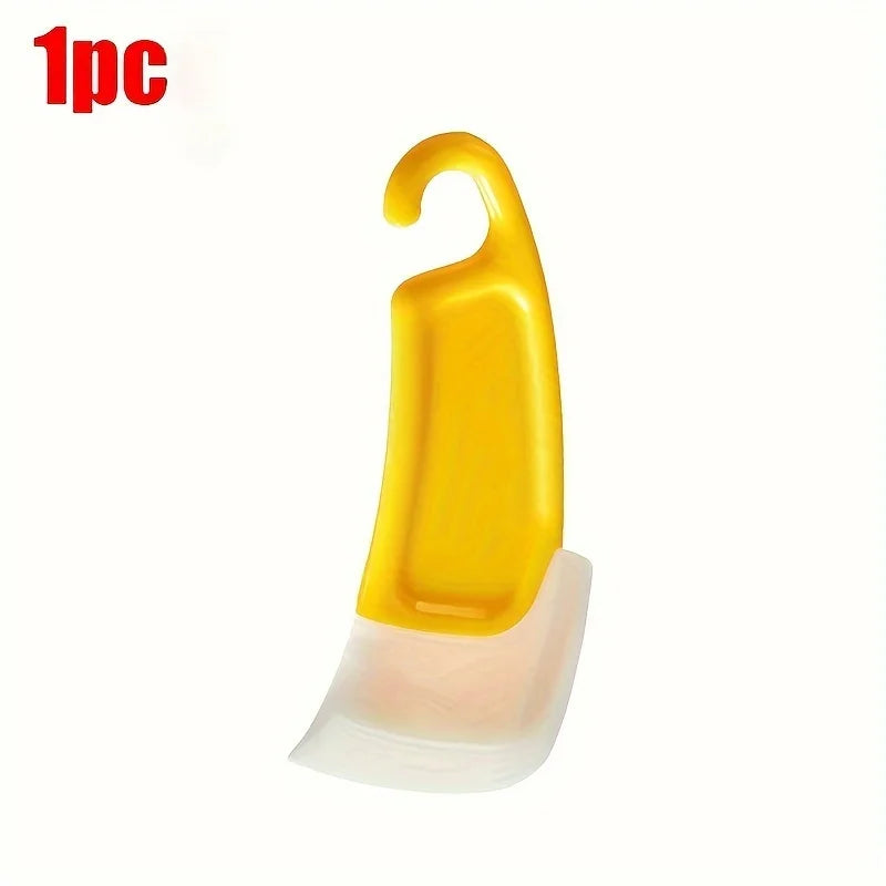 Silicone Pan Scraper Spatula – Heat-Resistant Kitchen Tool Silicone Pan Scraper Babs Yellow