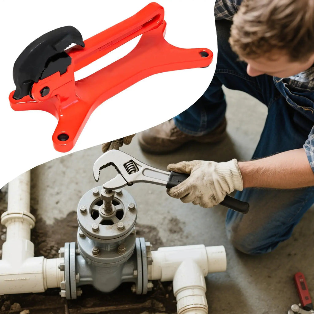 Manual Pipe Clamp Spring-Loaded Jaw | Valve & Pipeline Tool Pipe Clamp Tool Babs